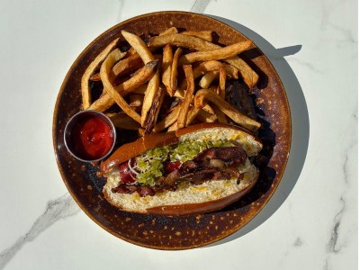 Good Dog Hot Dog at Rivas Restaurant